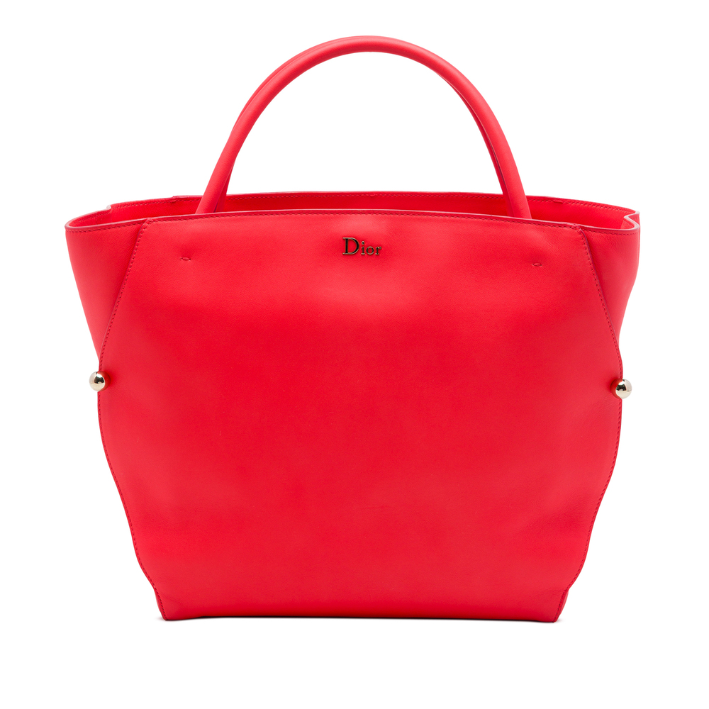 Pre-Loved Dior Medium Smooth Calfskin Diorbar Tote